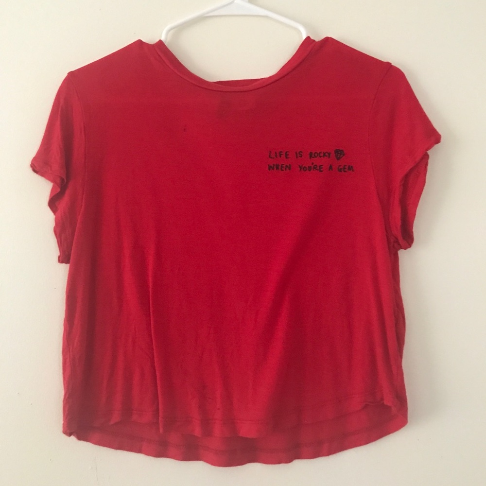 Red Gem Crop Top